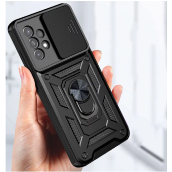 Odolné puzdro na Samsung Galaxy M23 5G Tech-protect Camshield Ring Armor čierne