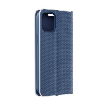 Diárové puzdro na Apple iPhone 14 Pro LUNA Carbon modré