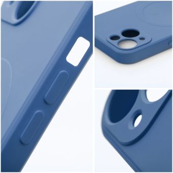 Silikónové puzdro na Apple iPhone 12 Mini Silicone Mag Cover modré