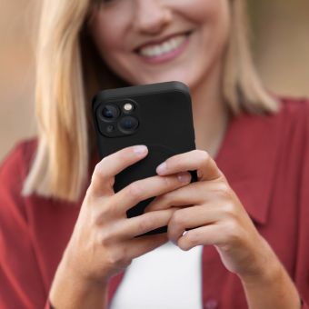 Silikónové puzdro na Apple iPhone 12 Mini Silicone Mag Cover čierne