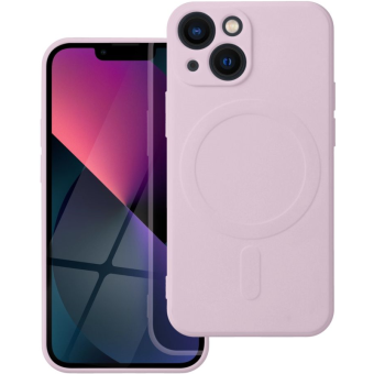 Silikónové puzdro na Apple iPhone 13 Silicone Mag Cover ružové