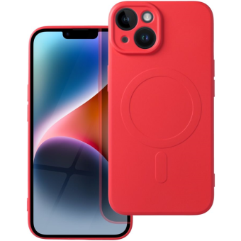 Silikónové puzdro na Apple iPhone 12 Mini Silicone Mag Cover červené