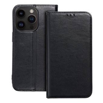 Diárové puzdro na Apple iPhone 14 Pro Kabura Magnet čierne