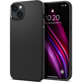 Silikónové puzdro na Apple iPhone 14 Spigen Liquid Air čierne