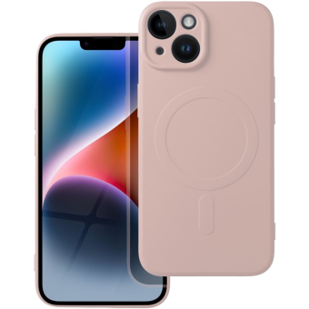 Silikónové puzdro na Apple iPhone 14 Plus Silicone Mag Cover ružové