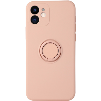 Silikónové puzdro na Xiaomi Redmi Note 10/10s Vennus Finger Ring ružové