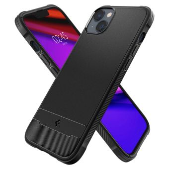 Odolné puzdro na Apple iPhone 14 Spigen Rugged Armor Mag čierne