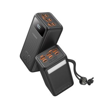 VEGER Tank Lite W5001, powerbanka, 50000mAh PD22.5W QC3.0 5A, čierna