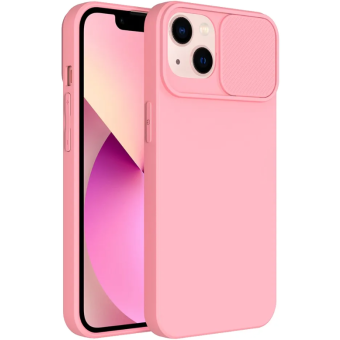 Silikónové puzdro na Apple iPhone 14 Plus Slide TPU ružové