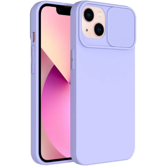 Silikónové puzdro na Apple iPhone 14 Pro Max Slide TPU fialové