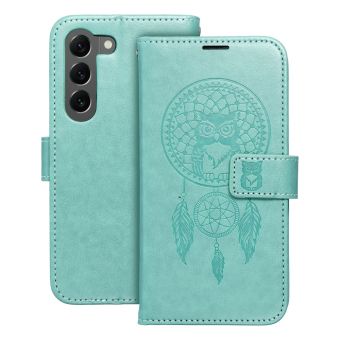 Diárové puzdro na Samsung Galaxy S23+ 5G S916 MEZZO dreamcatcher zelené