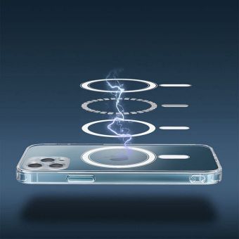 Plastové puzdro na Apple iPhone 14 Clear Mag Camera Protection transparentné