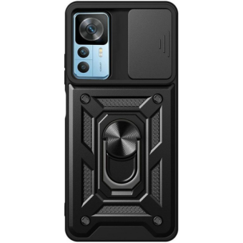 Odolné puzdro na Xiaomi 12T/12T Pro Tech-protect Camshield Ring Armor čierne