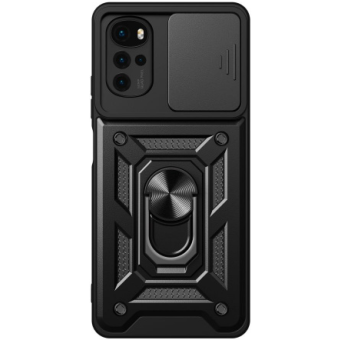 Odolné puzdro na Samsung Galaxy A13 A136 5G/A04s A047 Tech-protect Camshield Ring Armor čierne