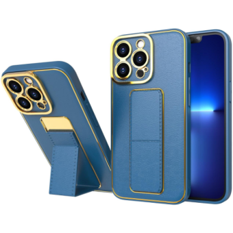 Plastové puzdro na Samsung Galaxy A53 5G A536 Kickstand modré