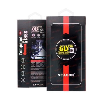 Tvrdené sklo na Xiaomi Redmi 10A/9A/9C Veason 6D Pro celotvárové čierne
