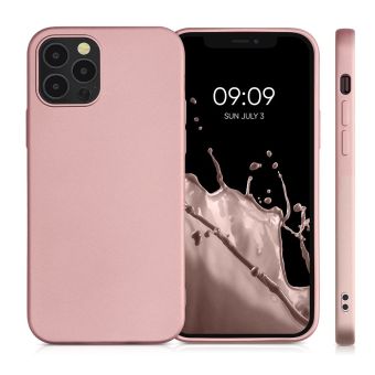 Silikónové puzdro na Apple iPhone 14 Metallic ružové