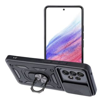 Odolné puzdro na Samsung Galaxy A34 5G A346 Camshield Ring Armor čierne