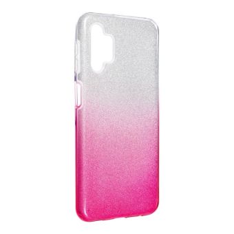 Silikónové puzdro na Samsung Galaxy A54 5G A546 Shine Bling ružovo-strieborné