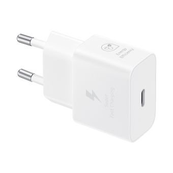 Samsung GaN EP-T2510XWE, USB-C 25W + kábel USB-C/USB-C 1m, biela (Blister)