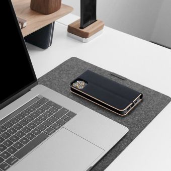 Diárové puzdro na Xiaomi Redmi Note 12 Pro+ 5G LUNA Gold čierne