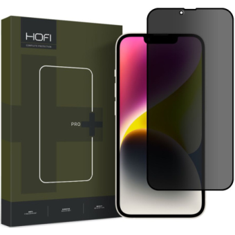 Tvrdené sklo na Apple iPhone 13/13 Pro/14 Hofi Anti Spy Privacy Pro+ celotvárové čierne