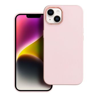 Plastové puzdro na Apple iPhone 14 Frame ružové