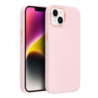 Plastové puzdro na Samsung Galaxy A12 A125/M12 M127 Frame ružové