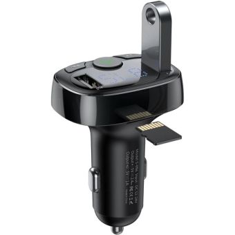 BASEUS S-09A CCMT000001, Transmiter/car charger, FM Bluetooth MP3, 36W, čierny
