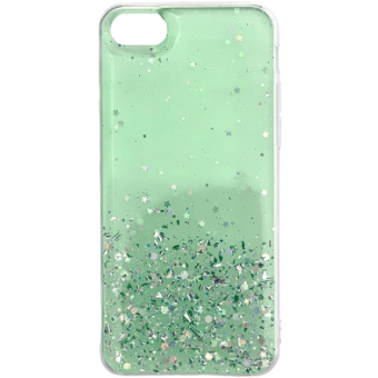 Silikónové puzdro na Xiaomi Redmi 9T/Poco M3 Star Glitter Shining zelené