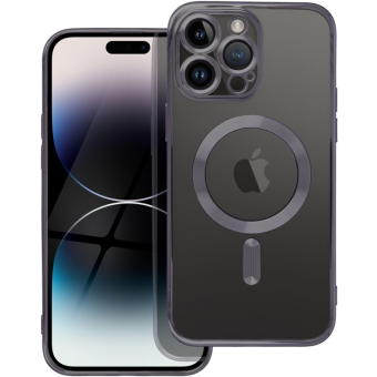 Silikónové puzdro na Apple iPhone 12 Pro Max Electro Mag čierne
