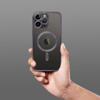 Silikónové puzdro na Apple iPhone 14 Electro Mag modré