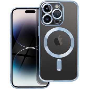 Silikónové puzdro na Apple iPhone 14 Electro Mag modré