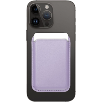 Magnetická peňaženka na Apple iPhone Leather Mag Wallet levanduľová