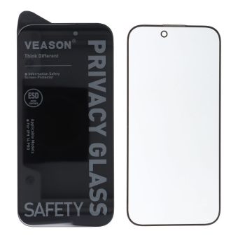6D Pro Veason Privacy Glass  - for Iphone 12 / 12 Pro black
