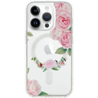 Plastové puzdro na Apple iPhone 12 Pro Max Tel Protect Flower MagSafe design 1