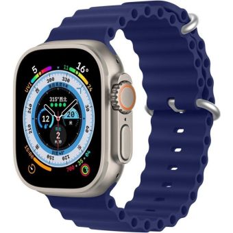 Remienok Dux Ducis Ocean Wave Apple Watch 4/5/6/7/8/9/SE/10 40/41/42mm modrý