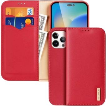 Obal Dux Ducis Hivo Book Apple iPhone 15 Pro červený