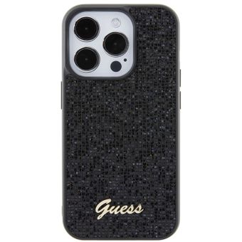 Guess PU Square Mirror Script Logo Apple iPhone 15 Pro GUHCP15LPMSDGSK Black