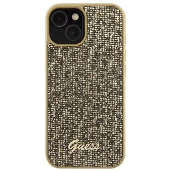Guess PU Square Mirror Script Logo Apple iPhone 15 GUHCP15SPMSDGSD Gold