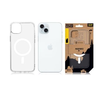 Plastové puzdro na Apple iPhone 15 Plus Tactical MagForce transparentné