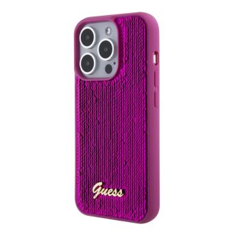 Guess Sequin Script Logo Apple iPhone 15 GUHCP15SPSFDGSF Magenta