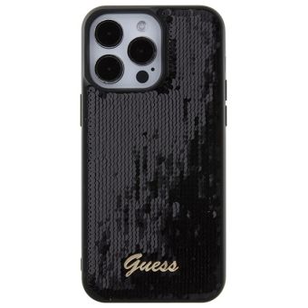Guess Sequin Script Logo Apple iPhone 15 Pro Max GUHCP15XPSFDGSK Black