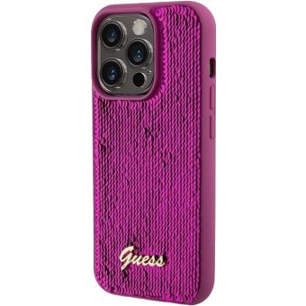 Guess Sequin Script Logo Apple iPhone 14 Pro GUHCP14LPSFDGSF Magenta