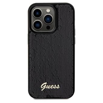 Guess Sequin Script Logo Apple iPhone 14 Pro Max GUHCP14XPSFDGSK Black