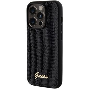 Guess Sequin Script Logo Apple iPhone 14 Pro Max GUHCP14XPSFDGSK Black