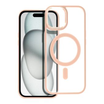 Matte Mag Cover MagSafe Apple iPhone 15 pink
