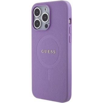 Guess PU Saffiano MagSafe Apple iPhone 15 Pro Max GUHMP15XPSAHMCU Purple