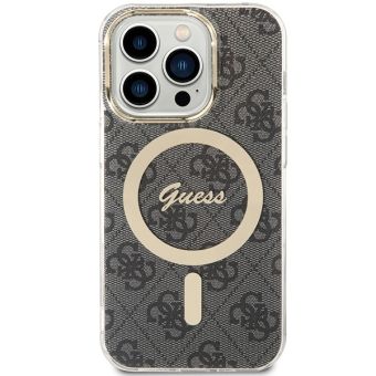 Guess IML 4G MagSafe Apple iPhone 15 Pro Max GUHMP15XH4STK Black