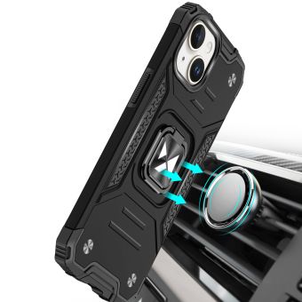 Odolné puzdro na Oppo A98 5G Ring Armor Rugged čierne